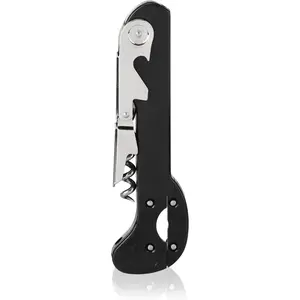 True Recoil Waiters Corkscrew Wine Opener, Durable Stainless Steel with Built-in Bottle Opener and 4-Wheel Foil Cutter for Bartenders, Home Bar, Kitchen, Outdoor Party, Gifts for Wine Lovers, Set of 1