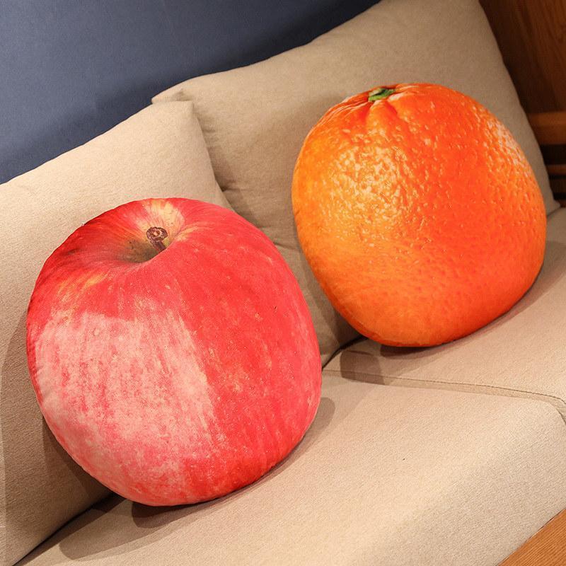 3D Simulation Fruit Vegetable Stuffed Plush PillowToys Creative Realistic Strawberry Durian Cushion Home Decor Kids Funny Gift