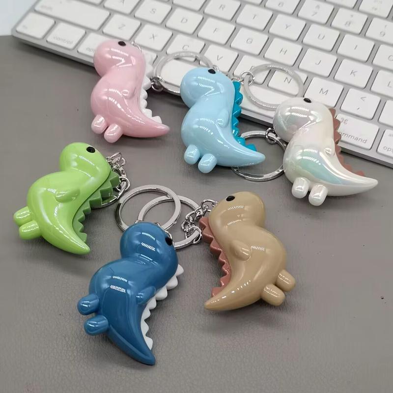 Cute Dinosaur Design Keychain, High Quality Acrylic Animal Pendant Key Ring for Men & Women, Creative Gift Idea, Car Items, Keychain for Bags, DIY Acrylic Keychain