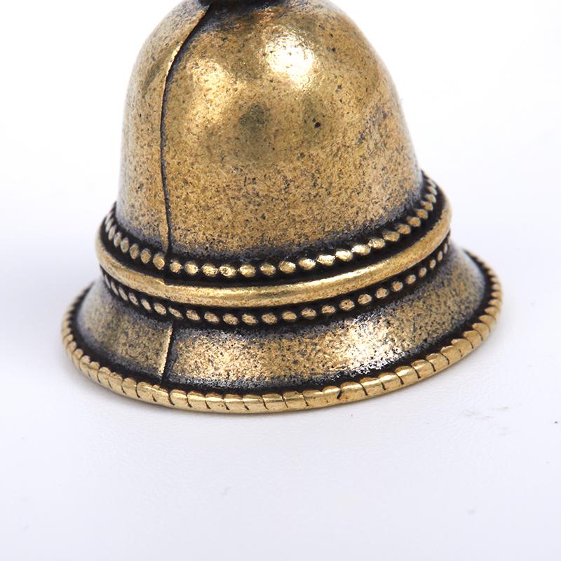 Brass Die Casting Wind Bell Handicraft Tibetan Style Bronze Bell Ornament Suitable For Home Wall Hanging Car Decoration And Key Pendant With Clear Sound And Vintage Decorative Effect
