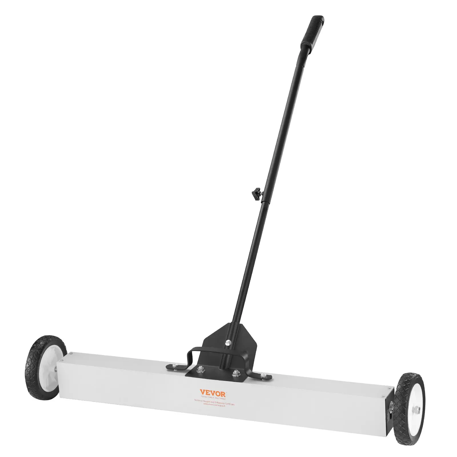 VEVOR 55Lbs Rolling Magnetic Sweeper with Wheels, Push-Type Magnetic Pick Up Sweeper, 36-inch Large Magnet Pickup Lawn Sweeper with Telescoping Handle, Easy Cleanup of Workshop Garage Yard