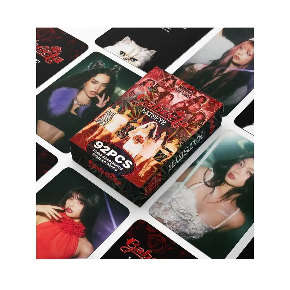 92PCS KATSEYE Beautiful Chaos LOMO Cards Album Set with Holographic Photocards Stickers - Manon Daniela Lara