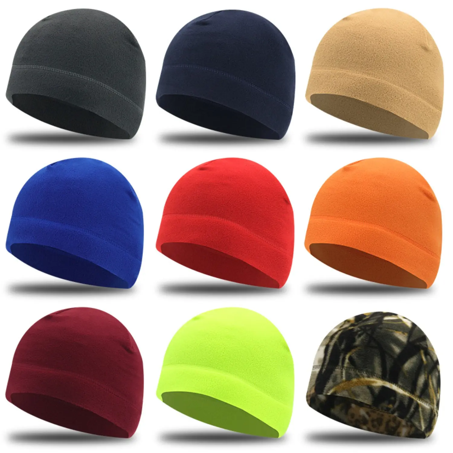 Unisex Adults' Outdoor Sports Beanie - Windproof, Warm, Cold-Resistant Fleece Hat for Autumn-Winter, Suitable for Hiking, Biking, Skiing (Female-Friendly)