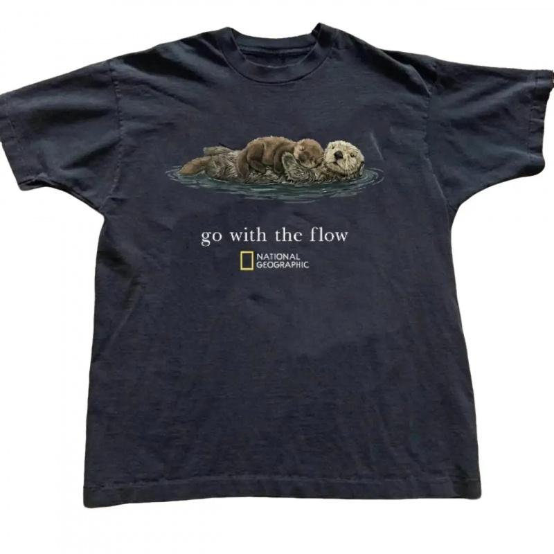 National Geographic "Going with the Flow" Unisex T-Shirt with Various Animals and Insects - Holiday Gift