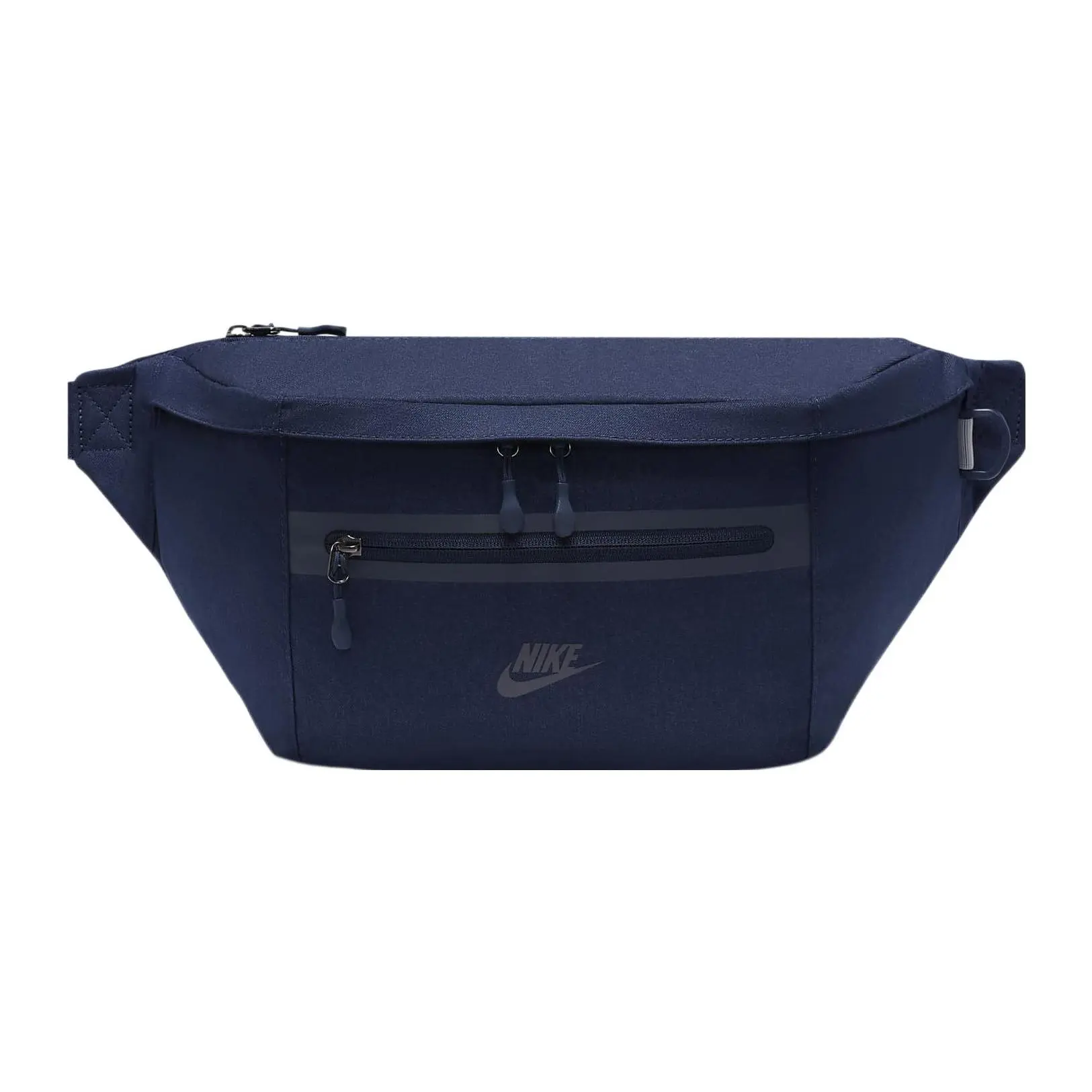 Nike Small-Logo Zippered Fabric Waist Bag for Men and Women, Casual Style in Deep Blue
