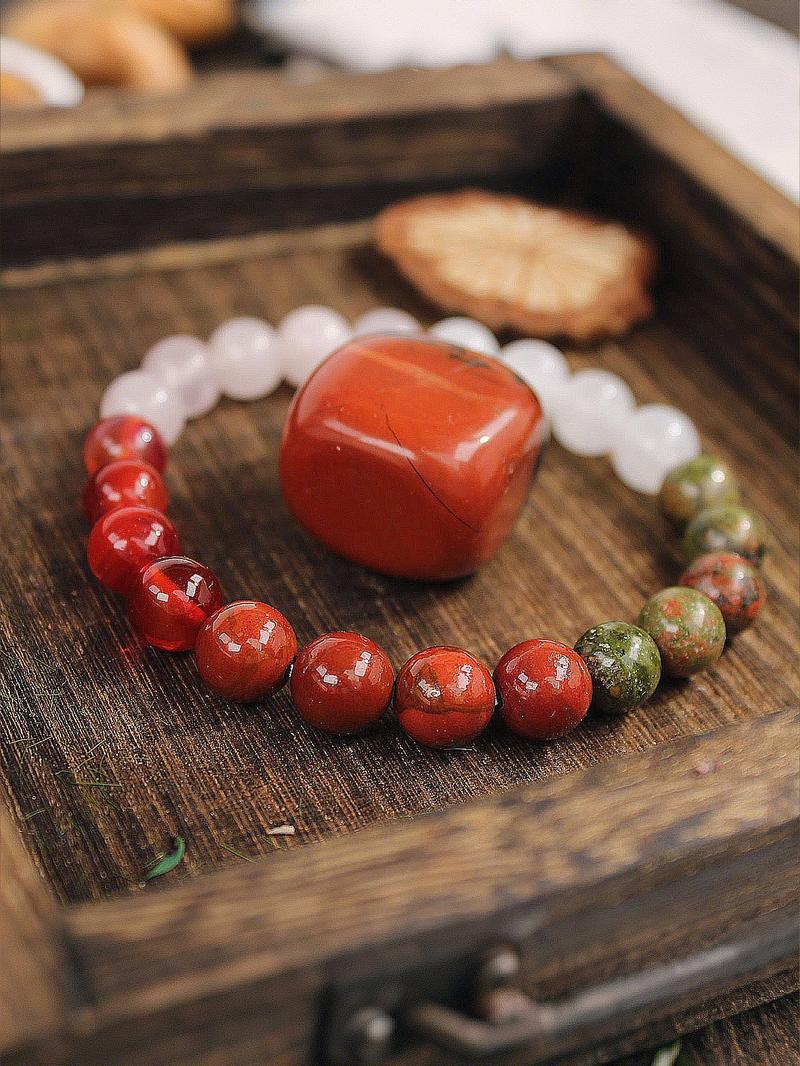 Natural Crystal Bracelet for Healthy Pregnancy, Spiritual Jewelry Gift for Pregnant Friends & Wives, Chakra Healing Accessory