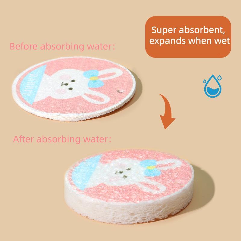 2026 NEW One compressed wood pulp sponge, kitchen dishwashing sponge block, dishcloth, cleaning cloth, multi-functional kitchen cleaning tool will be shipped randomly. girl  room  accessories i̇phone  16  pro  cases