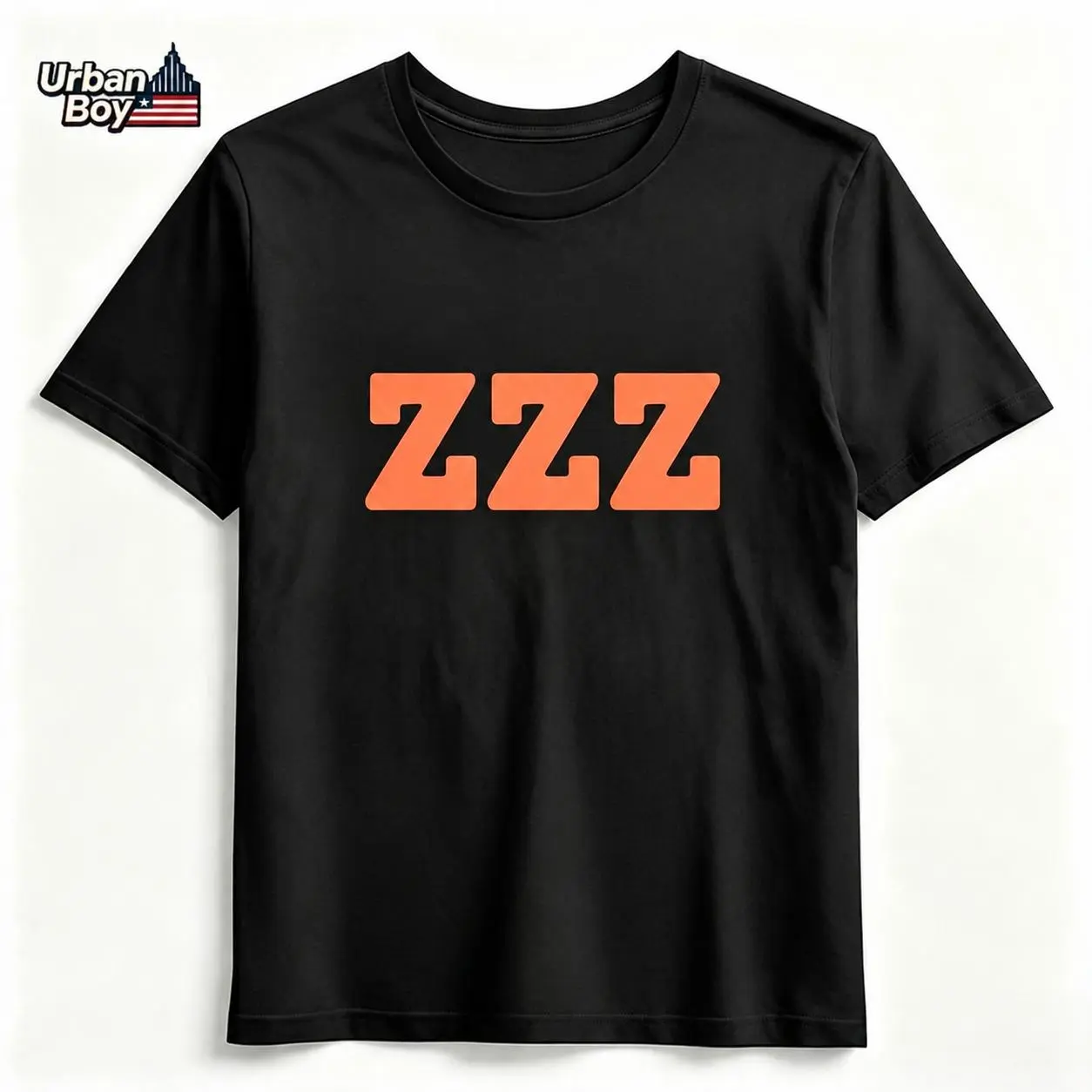 100% Cotton ZZZ Sleepy Graphic T-Shirt, Funny Nap Lover Minimalist Letter Print Crew Neck Short Sleeve Casual Tee for Men and Women