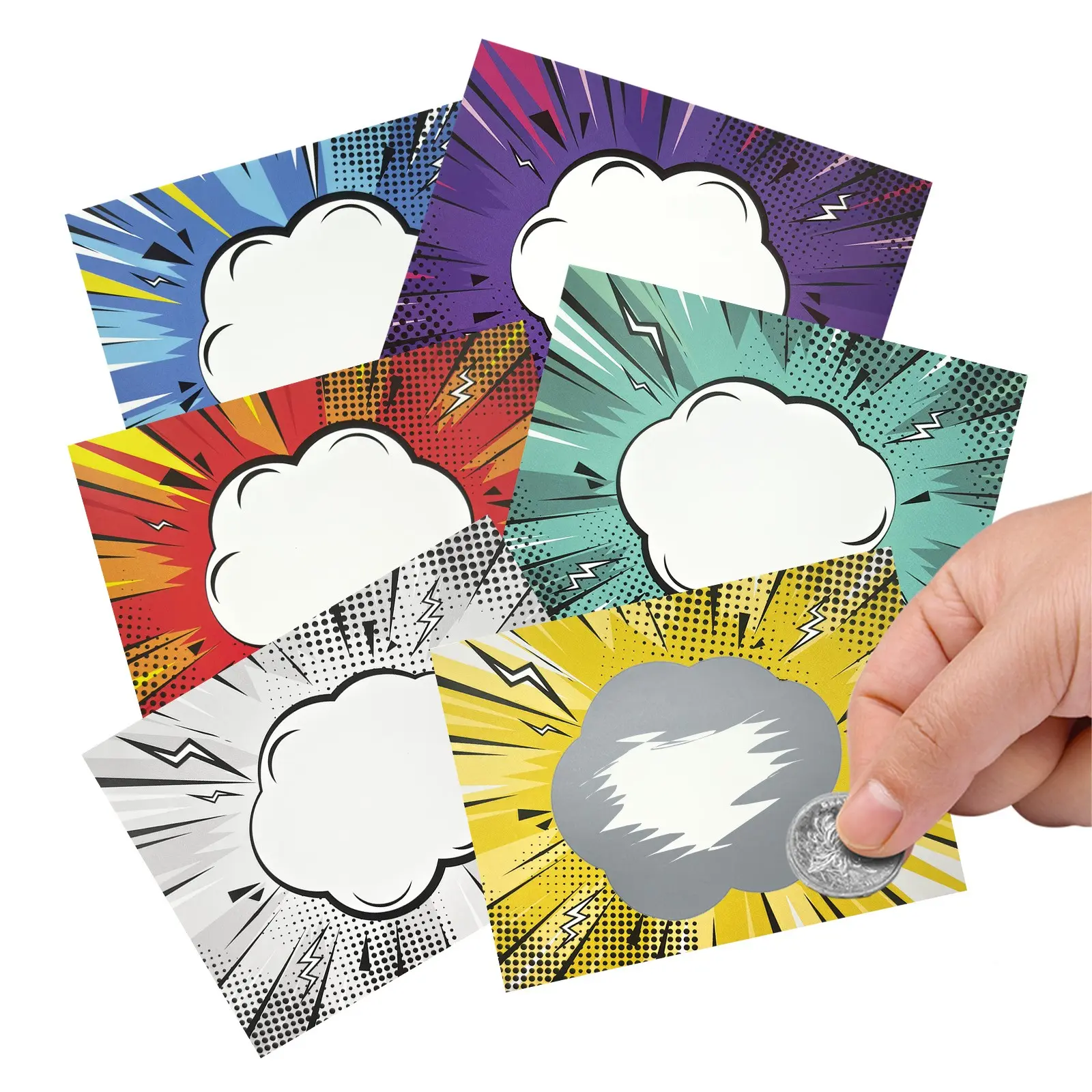 30pcs/ Pack Cloud Shape Scratch off Stickers, Blank DIY Creative Scratch Cards, Ideal for Gift Cards and Surprise Cards, Fun and Unique Design