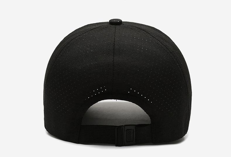 Quick-Dry Perforated Mountain Patch Baseball Cap | Unisex Lightweight Outdoor Hat - Adjustable Strap, UV Protection, Perfect for Hiking & Summer Activities