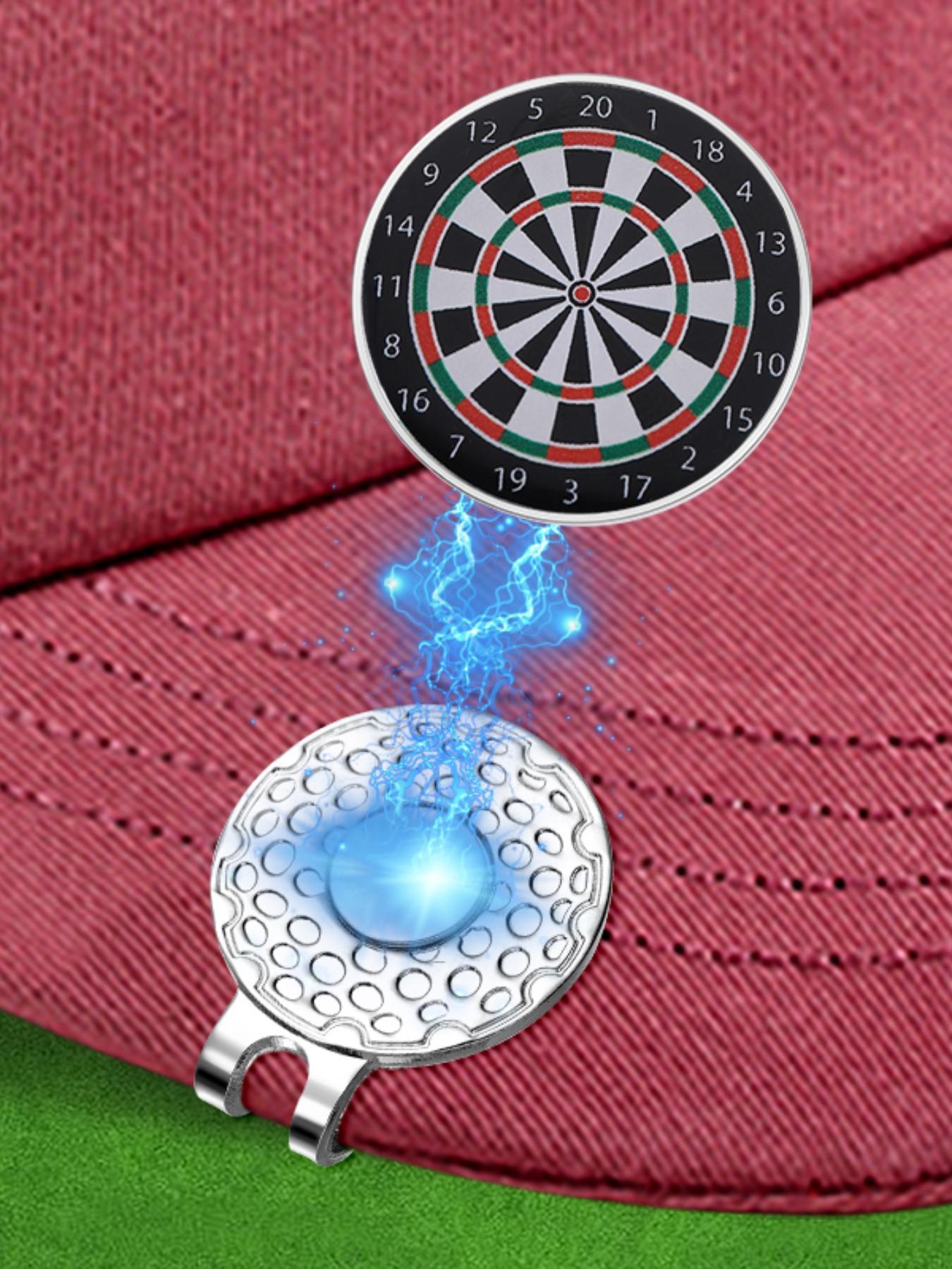 Creative Dartboard Design Golf Hat Clip, Fashionable Golf Hat Clip for Women & Men, Golf Accessories, Golf Ball Marker, Trendy All-match & Exquisite Brooch for Birthday Gift
