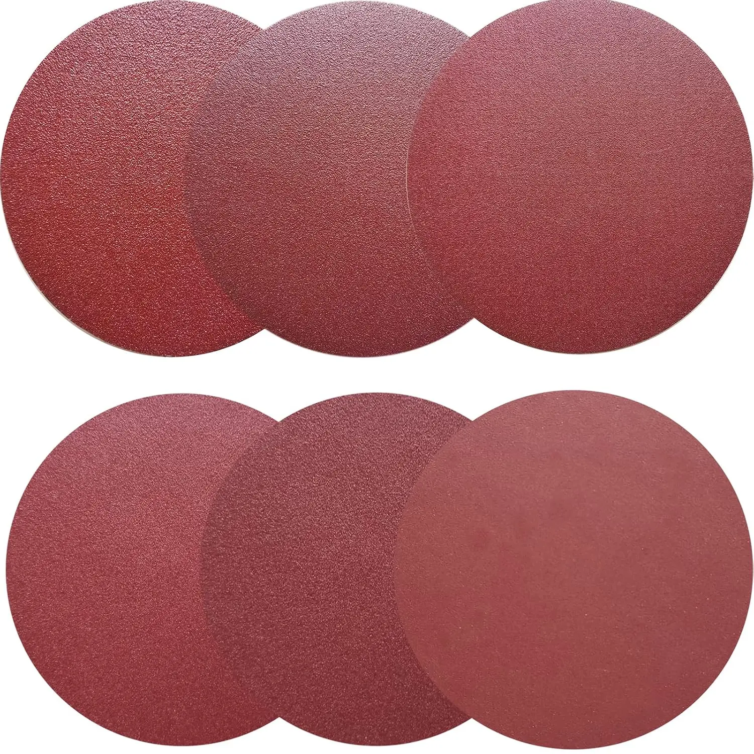 18 count 12" PSA Sanding Discs - 3 Each of 80, 100, 120, 180, 240, 400 Grit - 12 Inch Sandpaper Discs with PSA Self Adhesive for Drywall, Floor, Woodworking, Auto for Power Sander