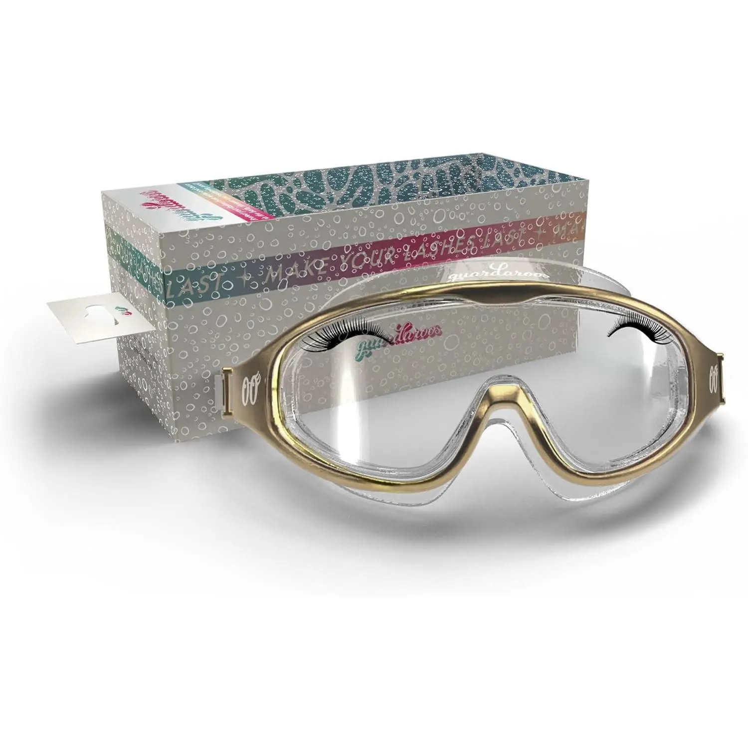 Lash Goggles for Shower, Lash Extension Goggles & Eyeshield for Bath, Steam & Pool with Anti-Fog Design