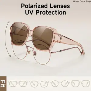 Polarized Over The Glasses UV Protection Sunglasses Wear Over Prescription Myopia Glasses Lightweight Outdoor Driving Shades Unisex