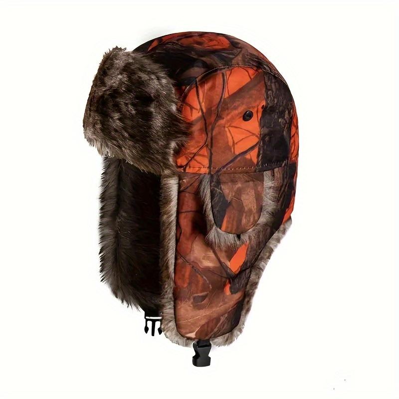 [Camouflage Hat] Warm Camouflage Fleece Hat, 1pc |   Suitable For Winter Outdoor Wear