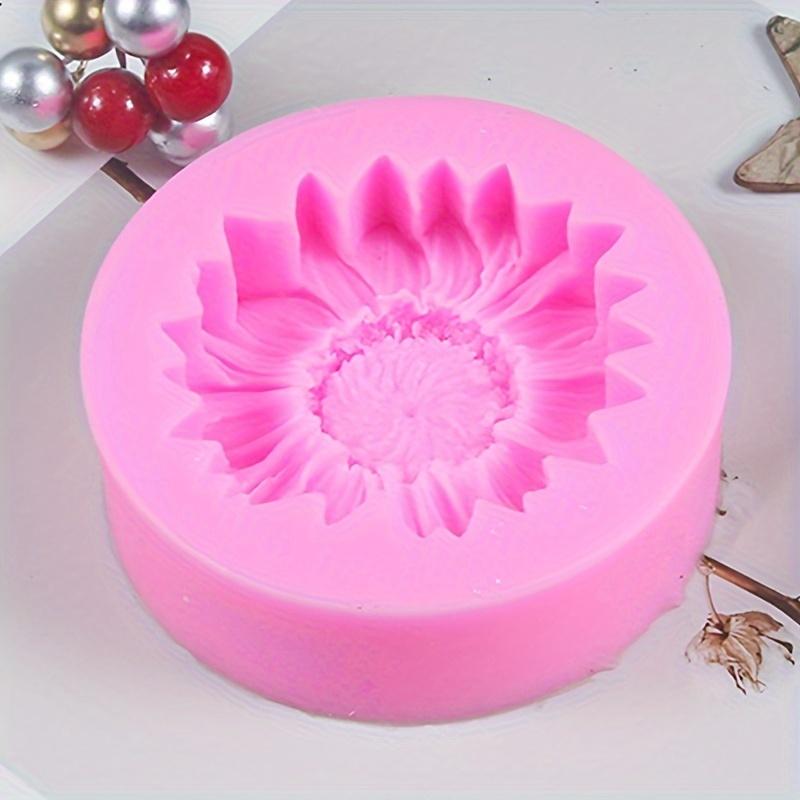 1pc Sunflower Silicone Mold for Chocolate, Mousse & Aromatherapy Candles - Non-Electric Food-Grade Dessert Baking Tool Reusable Chocolate Mold Baking Supplies Bakeware