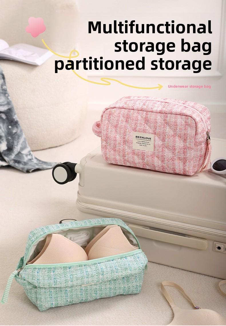 Beilian Underwear Storage Bag, Portable Travel Divided Underwear Storage Bag, Large Capacity Portable Women's Bra Bag Beilian Underwear Storage Bag, Portable Travel Divided Underwear Storage Bag, Large Capacity Portable Women's Bra Bag