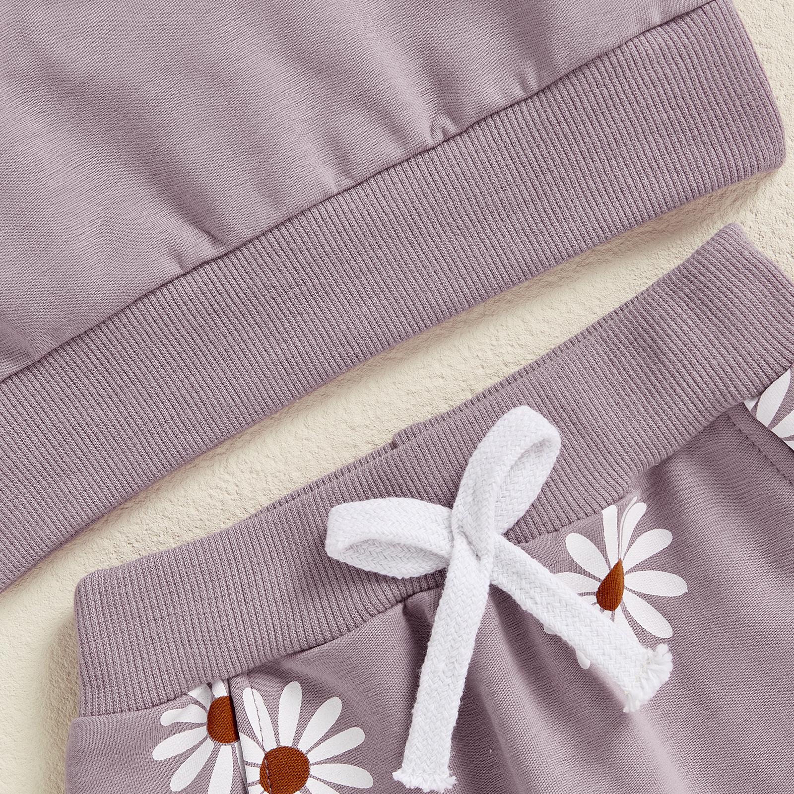 Mamas Girl Outfits Toddler Baby Girl Daisy Clothes Long Sleeve Sweatshirt Jumper Joggers Trouser Girls Fall Tracksuit