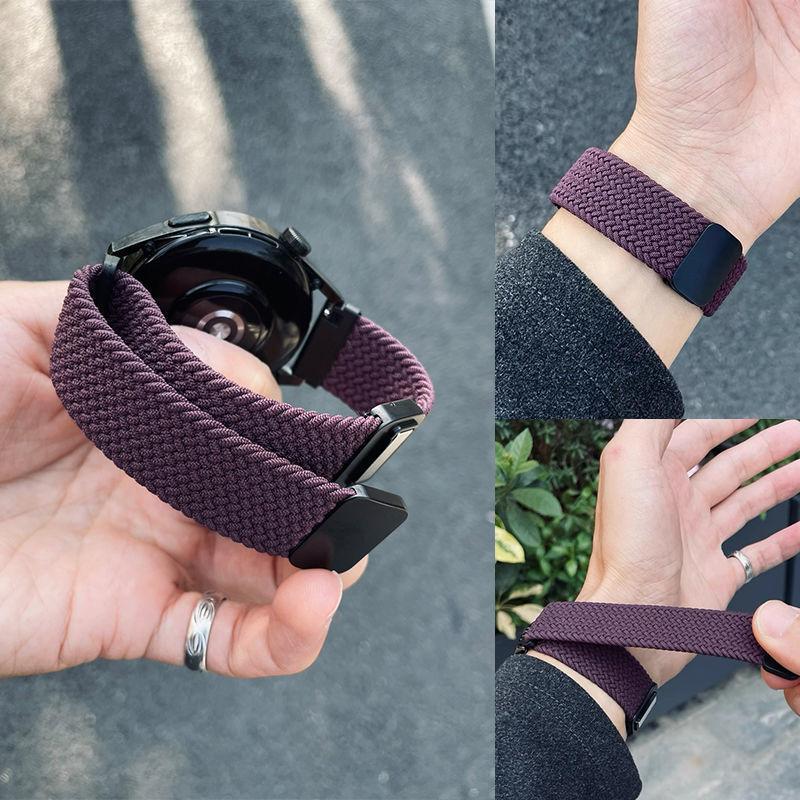 Suitable for Huawei Nylon Magnetic Buckle Elastic Woven Strap watch3Pro Honor