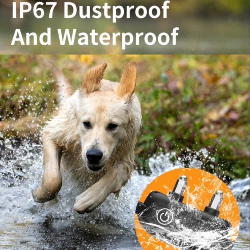 Dog Shock Collar with Remote and LED, 1 Box Waterproof Electric Collar with Beep, Vibration & Safe Shock, Training Collars for Small Medium Large Dogs