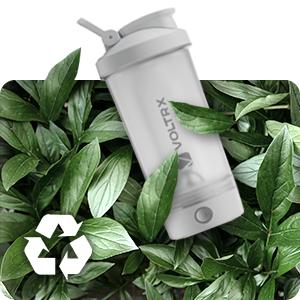 VOLTRX Merger Electric Protein Powder Blender USB-C Rechargeable 24 oz Shaker Cup BPA-Free Leak-Proof Whisper-Quiet Mixing Health & Home Supplies - Bottles, Organiser