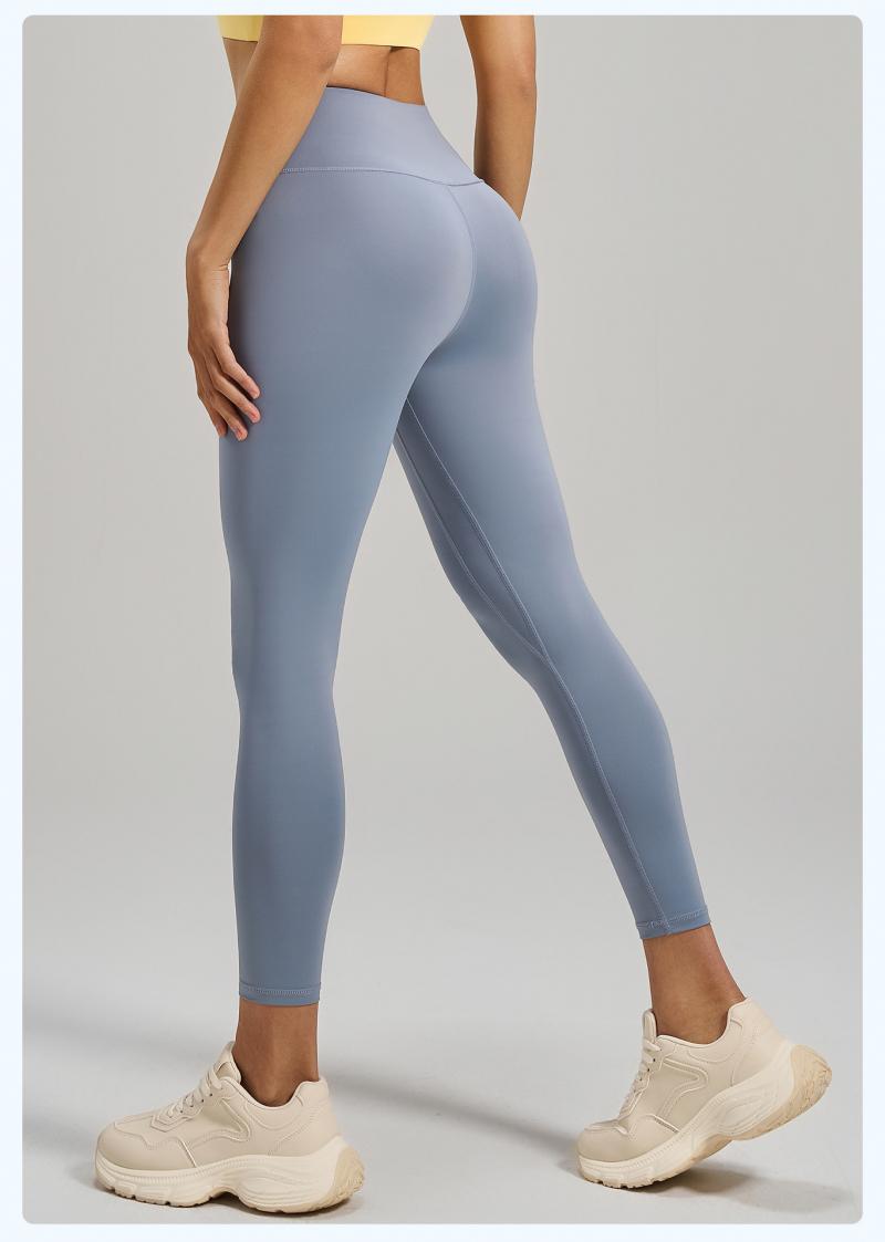 Women's Naked Feeling High Stretch Yoga Pants, High Waist Tummy Control & Butt Lifting Tight Fitness Leggings
