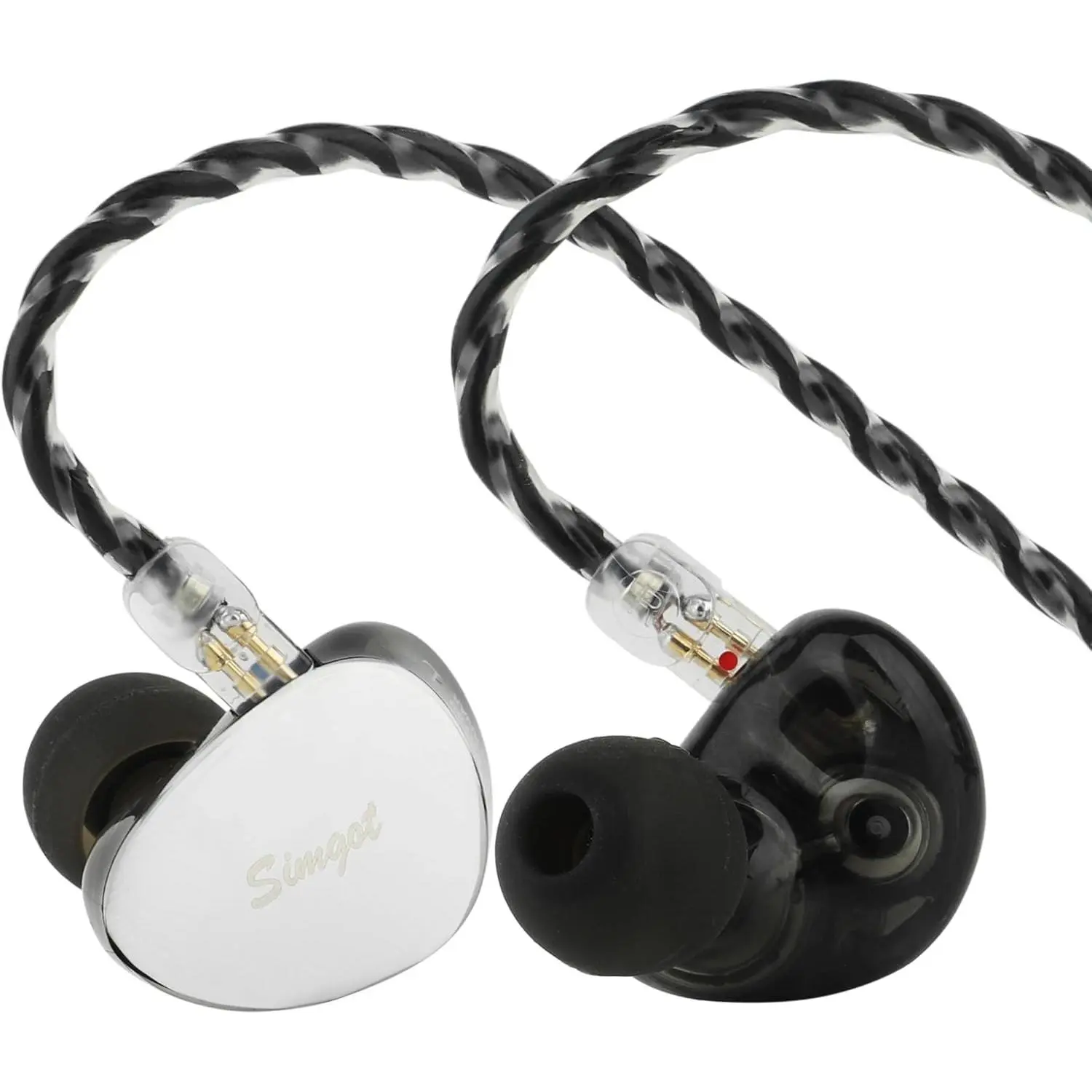 SIMGOT EG280 in Ear , 1DD+1 Planar HiFi IEM, Wired Gaming Earphone with Microphone, 1.7m Long Detachable 2Pin OFC , with USB-C Adapter, for FPS  and Audiophile Musician