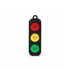 3D Printed Resin Traffic Light Statue, Mini Signal Lamp DIY Craft, Stress Relief Gift for Friends and Family, Unique Handmade Ornament