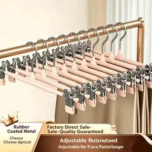 5/10/20pcs Immersion Plastic Pants Clips, Non-Marring Closet Organizers, Clothing Hangers for Bathrooms, Bedrooms, Homes