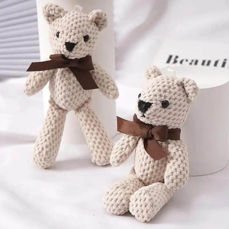 Cute Bear Shaped Toy, 2 Counts Crochet Bear Ornament, Gift Supplies for Birthday Wedding Party, Party Favors for Friend