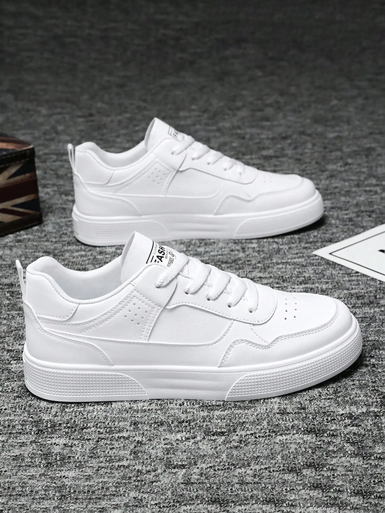 Men's Simple Style Laced Sneakers, Fall Winter Casual Shoes, Fashionable All-Season Athletic Footwear, Couples' Daily Wear