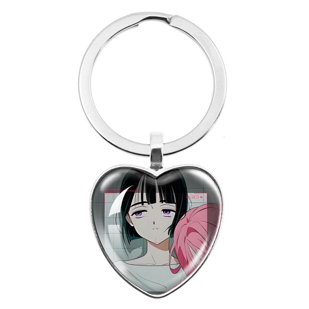 ALIEN STAGE Mizi Sua Till Ivan Hyuna Luka Glass Pendant Keychain Jewelry Accessories Souvenir Key Ring Fans Gift Necklace