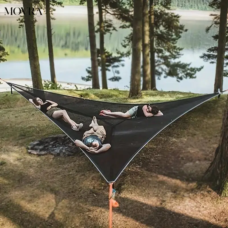 MOVRA1 Adjustable Camping Hammock Swing - Durable Lightweight Polyester Outdoor Gear for Camping, Hiking