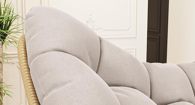 Amopatio Outdoor/Indoor Papasan Chair, Oversized Egg Rocking Chair with Thick Cushion for Bedroom/Livingroom,Folding Lounger for Patio/Garden/Backyard Amopatio Outdoor/Indoor Papasan Chair, Oversized Egg Rocking Chair with Thick Cushion for Bedroom/Livingroom,Folding Lounger for Patio/Garden/Backyard