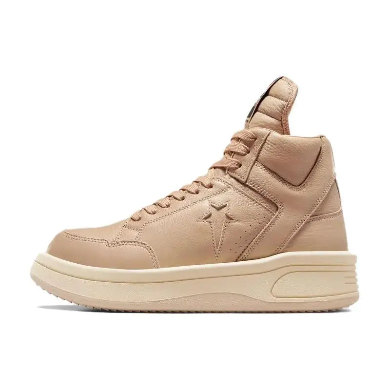 Rick Owens DRKSHDW x Converse Turbowpn Sneakers – Unisex, Comfortable, Versatile Mid-Top Shoes in Brown Verifiable, with credentials and supporting global authentication