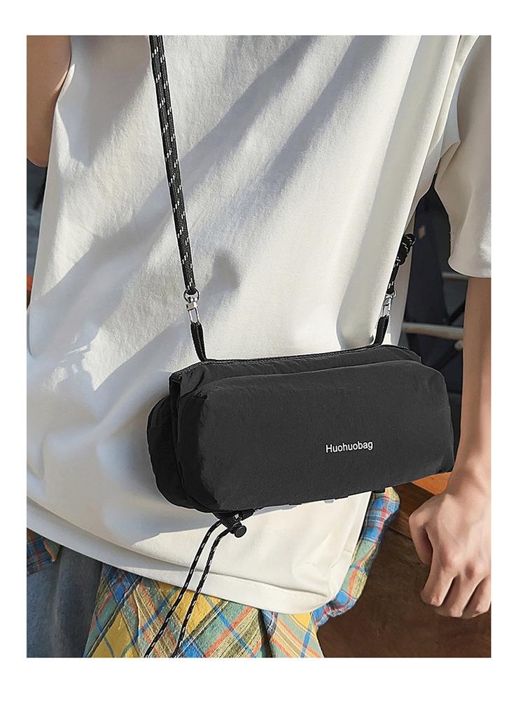 Outdoor Nylon Sling Crossbody Bag, Water Bottle Holder Shoulder Purse, Casual Streetwear Hiking Bag for Men & Women outdoorfun