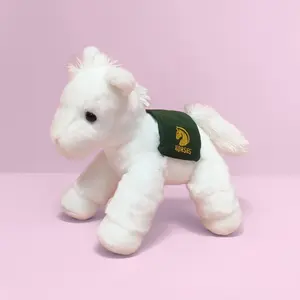 Palm-Sized Saddle Pony Plush Pet Toy, Cute Little Horse Stuffed Doll for Pets, Cozy Desk Sofa Bedroom Decor, Birthday Christmas Valentine’s Day Holiday Gift