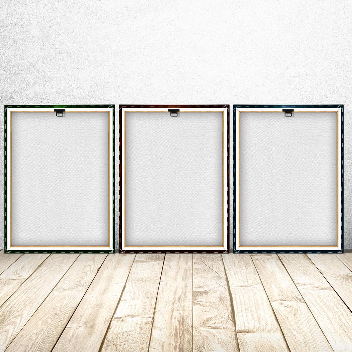Wooden Framed Canvas Painting, 3 Counts/set Lightsaber Pattern Wall Art, Unique Artwork, Modern Wall Decor for Home Living Room Bedroom Office Illustrations, Decoration