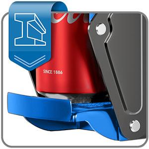 Can Crushers for Recycling - 16 oz Heavy Duty Aluminum Can Crusher Wall Mounted - Soda and Beer Can Smasher for Recycling with Bottle Opener - For 12 and 16 oz Cans - Easy to Install, Blue -