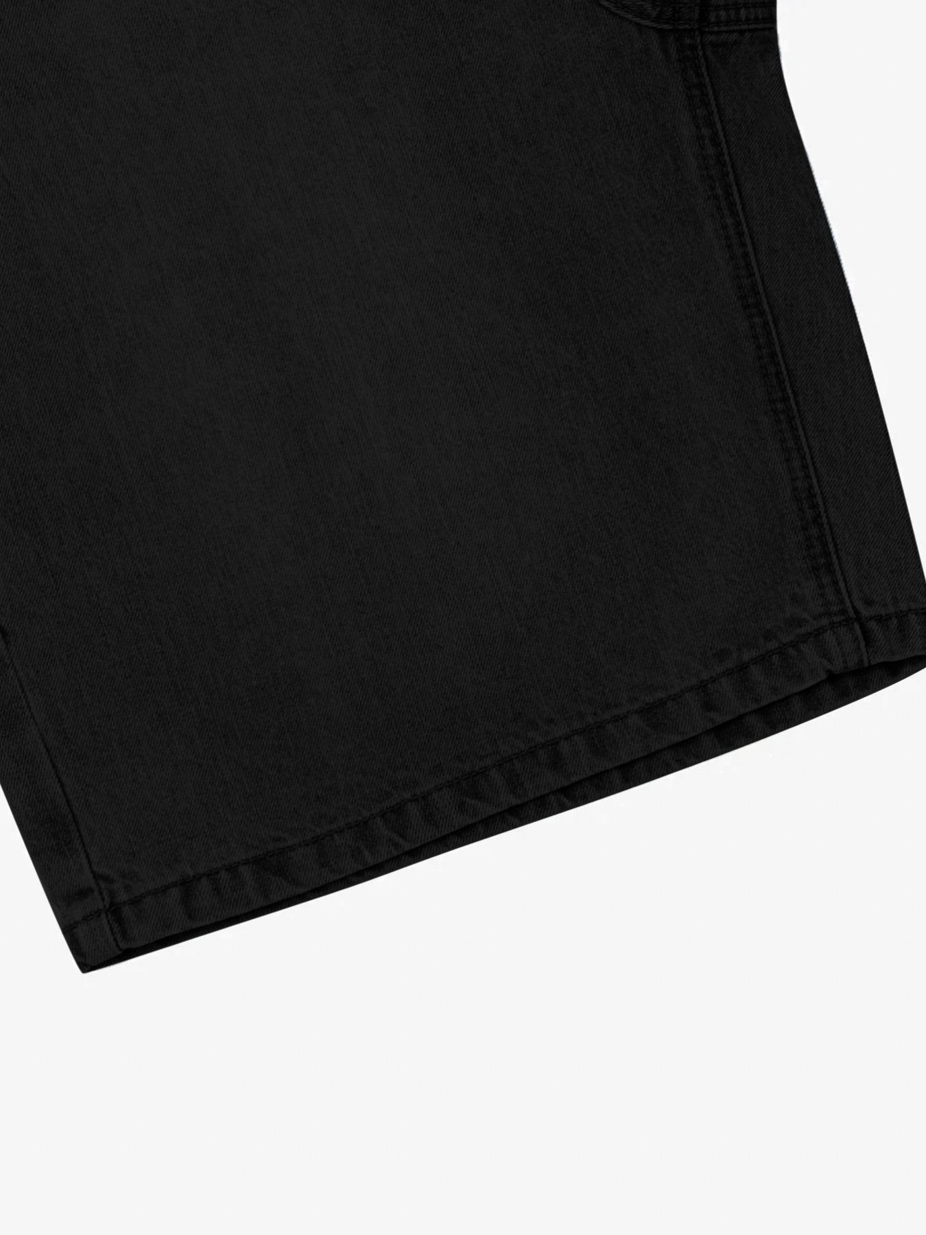 Men's Solid Color Denim Shorts, Loose Casual Comfy Short Jeans for Daily Wear, Men's Bottoms for Summer