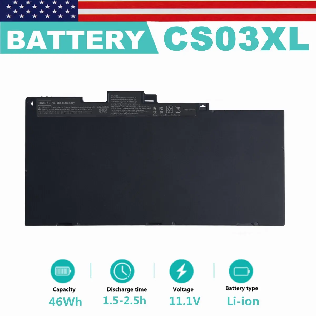 MYIYAE CS03XL Replacement Battery Pack for HP Elitebook 840, 850 G3/G4, 854108-850, 800513-001 & Zbook 14 G2 Cordless Tool Accessory