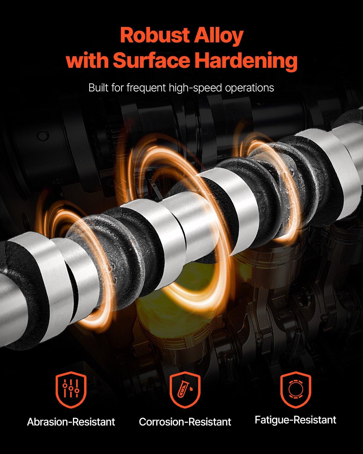 VEVOR Engine Camshaft, 05184378AF 05184378AH 5184378AE 5184378AF 5184378AD 5184378AG Cam Replacement, Fit 2018 Jeep Wrangler JK, 2011-2019 Dodge Journey, 2013-2018 Ram 1500, 2012 Ram C/V Base, 3.6L V6