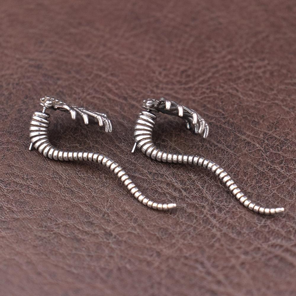 Retro Monster Spider Stud Earrings Punk Rock Style High Quality Stainless Steel Piercing Earring Fashion Charm Women Ear Jewelry