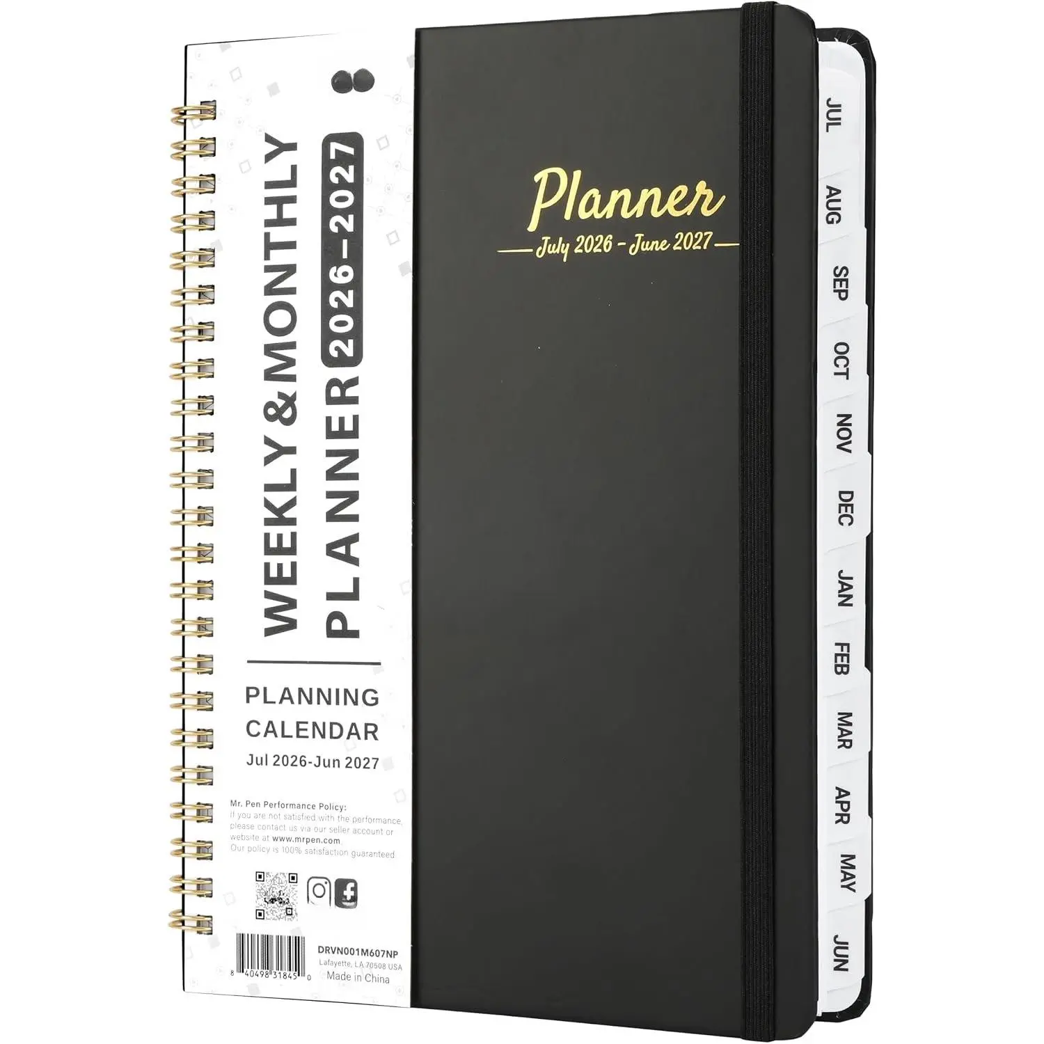 - Planner 2026-2027, A5 (6.2" x 8.5"), July 2026 - June 2027 | Academic Year Monthly and Weekly Calendar Planner with Laminated Tabs, Planning Agenda Book for School & Office Supplies
