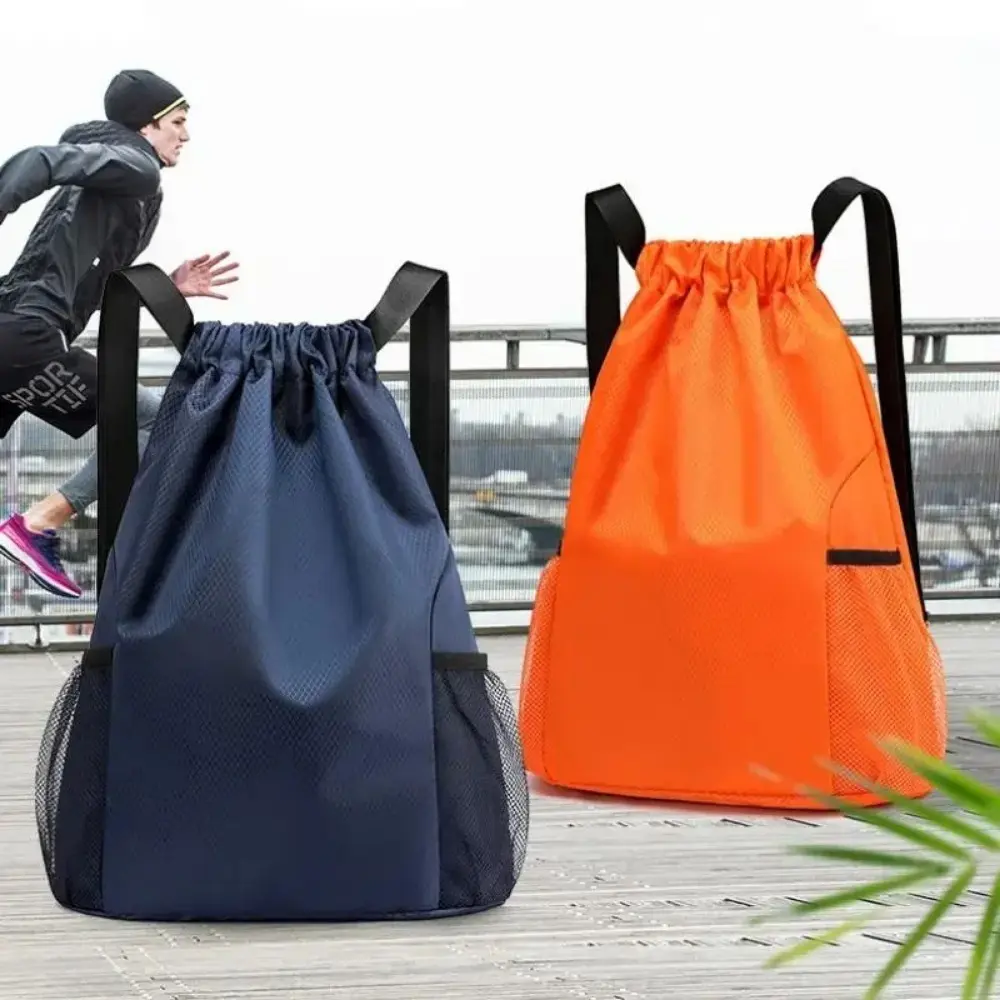 Waterproof Large Capacity Drawstring Sports Sack for Men Women, Portable Lightweight String Backpack for Running, Football Training & Outdoor Daily Activities