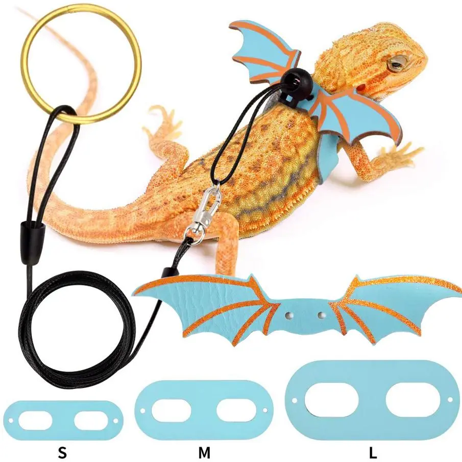 Outdoor lizard leash, reptile supplies, pet outdoor carrying and walking adjustable lizard leash