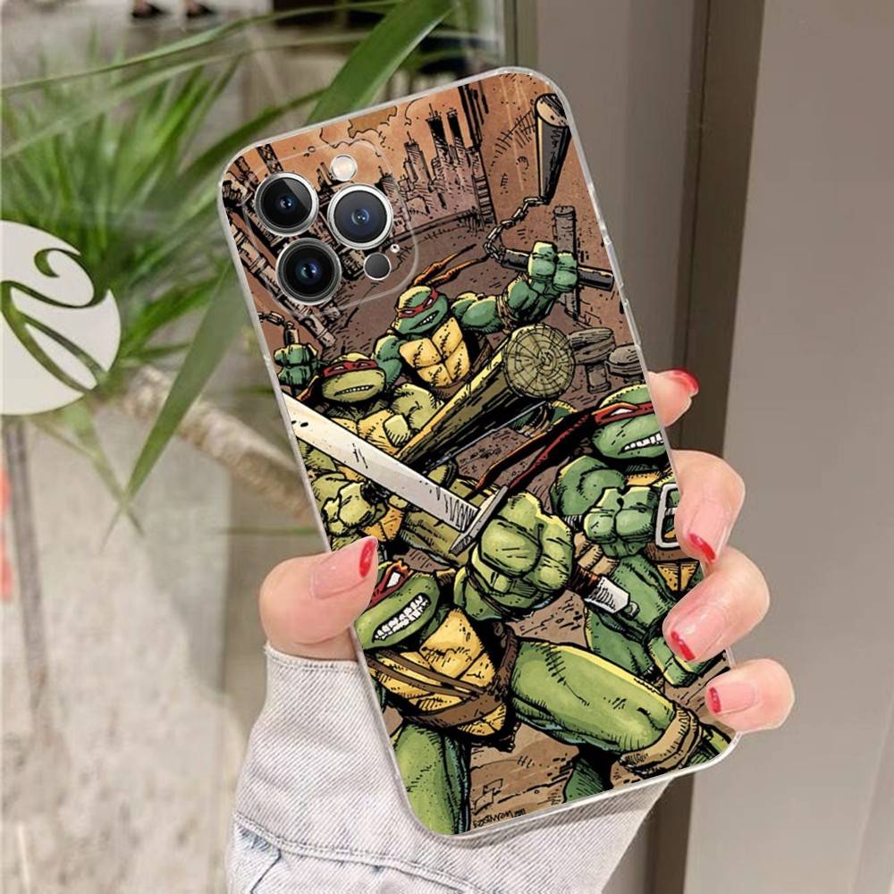 Cartoon Anime N-Ninja Cool T-Turtles Phone Case for IPhone 17 16 15 14 11 12 13 Pro Max Cover Plus Funda Shell Christmas Gift