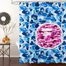 Camo Ape Head Print Decorative, Digital Print Waterproof  Bathroom Shower Curtain, Washable Bath Curtain With Hooks, Easy Install Privacy Protection Shower Curtain For Daily Use, Printed Shower Curtains