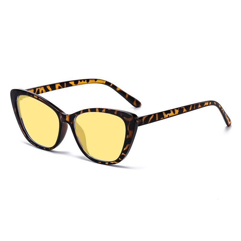 Men Women Trendy Night Vision Myopia Glasses Unisex Anti-glare Ultralight Near Sight Eyewear Fashion Yellow Lens Driving Glasses