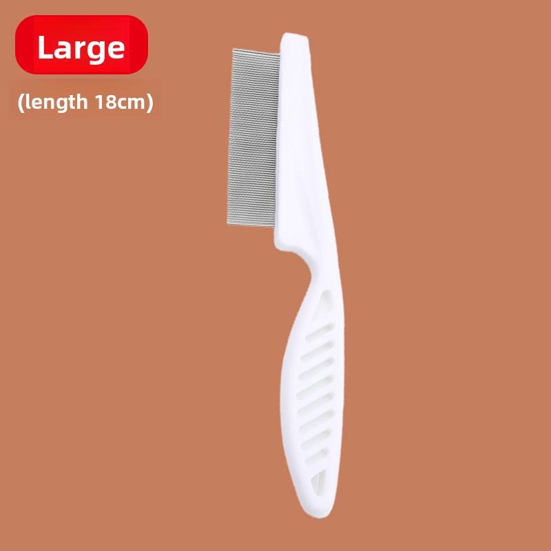 Dog Comb Cat Comb Special for Cats and Dogs, Fine Tooth Comb for Teddy Dogs, Flea Removal Supplies for Bichon Frise Pets shedding blade head lice Portable Hair Roller cow scratching brush bag